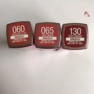 Maybelline lipsticks bundle